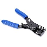 CYSFETENA HT-2081 Kabelbinder Zange aus Kohlenstoffstahl, Edelstahl Kabelbinderzange mit ergonomischem Griff, 2-in-1 Kabelbinder- und Schneidwerkzeug für 2,4-9mm Kabelbinder