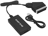 RETZLA SCART zu HDMI Konverter - SCART zu HDMI Kabel Video Audio Connector 720P/1080P Adapterkabel für HDTV, Monitor, Projektor, Display, VHS