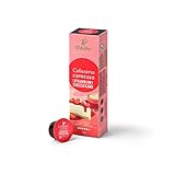 Tchibo Cafissimo Espresso Strawberry Cheesecake Kaffeekapseln, 10 Stück (Espresso, aromatisch mit Erdbeer-Käsekuchen-Geschmack), nachhaltig & fair gehandelt, Limited Edition