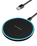 Sanicata Wireless Charger 15W Max Induktive Kabellose Ladestation, für iPhone 16/15/14/13/12 Pro/Max/XS Max/XR/SE, Samsung Galaxy S24/S23/S22/S21/S20, AirPods 2/Pro