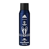 adidas UEFA Champions League Goal Edition Deo Body Spray, 48H Deo-Schutz, grüner Fougère Duft mit natürlichen ätherischen Ölen für Männer, 150ml