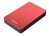 Sonnics 2TB Rot Externe Desktop-Festplatte, USB 3.0 kompatibel mit Windows PC, Mac, Smart TV, Xbox One und PS4