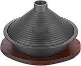 Gusseisen-Tajine-Topf – konischer Antihaftdeckel, Induktionskompatibel für Gasherde, unverzichtbares Küchen-Kochgeschirr für authentische marokkanische Küche
