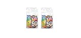 GIZEH 20584 Aktivkohlefilter-Slim Size 6mm Rainbow-2 Beutel a 50 100 Filter, Papier