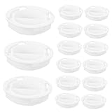 Gatuida 25 Stück Teiliges Piggy Bank Stoppers aus Robustem Abs Wiederverwendbare Glatte Sparschwein Bodenstopper Doppellagige Abdeckungen für Sichere Münzaufbewahrung