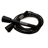 FightWon, 5 mm PVC-Springseil für Fitness, verstellbares Springseil für drinnen und draußen, mit unzerbrechlichen Griffen, ultrastarke PVC- und weiße Griffe, Rosa