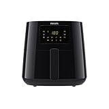 Philips Essential Airfryer XL - 6.2L, Fritteuse ohne Öl, Rapid Air Heißlufttechnologie, Touchscreen, NutriU App mit Rezepten (HD9270/90), 2000 W, ‎15 x 15 x 14 cm, Schwarz