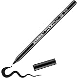 edding 4200 Porzellanpinselstift - schwarz - 1 Stift - Pinselspitze 1-4 mm - Filzstift zum Beschriften u. Dekorieren von Keramik, Porzellan - spülmaschinenfest, lichtechte Tinte, schnell trocknend