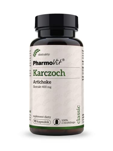 Pharmovit Artischocke 4:1 400 mg, eine normale Funktion der Leber und Sekretionsfunktionen der Nieren, 90 Kapseln (90 Portionen)