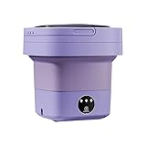pQirnvIL Tragbare Waschmaschine, 6,5 L, Hochleistungswaschmaschine, Halbautomatische WäSche, Faltbare Waschmaschine für Reisen, EU-Stecker-B