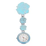 BESPORTBLE Schwesterntisch Taschenuhren Krankenschwestern hängen Uhr Krankenschwester Taschenuhr Damen Krankenschwesteruhren für Frauen Pflegeuhr Normaler Glasspiegel Blue