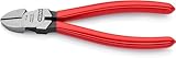 KNIPEX Seitenschneider mit Kunststoff überzogen schwarz atramentiert 160 mm 70 01 160 EAN