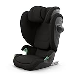 CYBEX Gold Kinder-Autositz Solution G2 Comfort, Ab ca. 3 bis 12 Jahre (100 - 150 cm), Max. 50 kg, Für Autos mit und ohne ISOFIX, Magic Black (Schwarz)