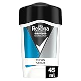 Rexona Men Maximum Protection Deo Creme Clean Scent Anti Transpirant mit 3x Schutz bei Stress, Hitze & Bewegung 96H extremer Schutz 45 ml