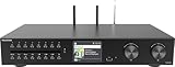 TELESTAR TOP 550 – HiFi-System mit Verstärker und CD-Player (43 cm Breite, 2 × 30 W, Internetradio/DAB+, Bluetooth Sende-/Empfangsfunktion, USB-Aufnahme, Streamingdienste) – Schwarz