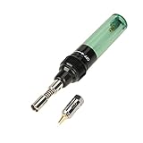 Ejoyous Schnurloses Butangas Lötbrenner, Gas-Lötkolbenstift Loeten Stift Gas Lötkolben 1300 °C (GREEN)