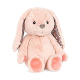 B. toys Kuscheltier Hase – Superweich mit langen Ohren – Plüschtier pfirsichfarben, Baby und Kinder Spielzeug für Mädchen und Jungen ab 0 Monate, Hellrosa