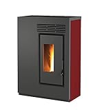 Pelletofen BIO GE60-5,5 kW - Slim 25 cm (rot)
