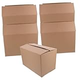 DOITOOL 5 Stück Praktische Verpackungsboxen Robuste Umzugskartons für Transport und Lagerung Wiederverwendbar Druckfest und Einfach Zusammenbaubar ohne Kleber