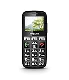 Emporia E30 Seniorenhandy, 30 Jahre Edition, Tastenhandy ohne Vertrag, Mobiltelefon mit Notruftaste, Extra große Tasten, Ideal für Senioren, Leichte Bedienung, Schwarz