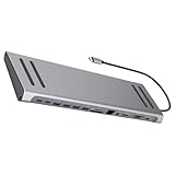 Typ-C-Hubs, 14-in-1-USB-C-Dockingstation-Adapter mit HDMI, VGA, Ethernet, USB-Anschluss für erhöhte Produktivität