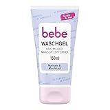 bebe Waschgel (150 ml), sanfter Make-up Entferner & fruchtig duftende Gesichtsreinigung mit Aprikosenextrakt, gründlich reinigende Gesichtspflege & effektiver Reinigungsschaum für das Gesicht