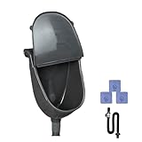 Wasserlose Urinal mit Deckel, Kunststoff Urinale für Männer mit Spülfunktion für den Außenbereich, Urinabscheider für Zuhause, Wohnheim, Garten, Wohnmobil, Geruchsneutrales Design(Black)