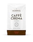 J. Hornig Kaffeebohnen Espresso, Caffè Crema Classico, 1kg ganze Bohnen, nussig-schokoladiger Geschmack, für Vollautomaten, Siebträgermaschine und Espressokocher