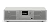 sonoro MEISTERSTÜCK (Gen.2) Kompaktanlage mit CD Player, Bluetooth & Internetradio (Airplay, Chromecast, Spotify, Tidal, FM, DAB+, USB) Matt Weiß