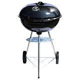 Großer Kugelgrill Ø 44 x 70 cm – Robuster und vielseitiger Holzkohlegrill für perfekte Grillabende mit hoher Leistung und langlebiger Qualität – Ideal für gesellige Grillabende im Garten.