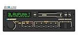Blaupunkt Hamburg SQM 23 DAB, 1-DIN Autoradio in Youngtimer-Design, Retroradio, Vintageradio DAB+, Bluetooth, Freisprecheinrichtung, 2xUSB, Aux-Eingang, Sub-Out, Variocolour Display, 200W