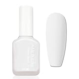 Nagellack Weiß Matt, 12 Ml White Nagellack Schnelltrocknend, hoch pigmentiert Nagelack Weiß, Nail Polish Ohne UV Lampe, Wasserdicht Regulärer Nagelack Für Frauen DIY Nail Art Zu Hause