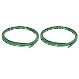 QUARKZMAN 2 Stück Kunststoff-Bindungs-Purfling-Streifen 1650x5x1,5 mm Gitarren-Bindungskantenverkleidung für akustische klassische Gitarrenzubehörteile Grün