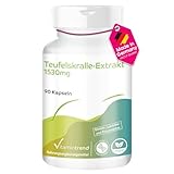 Teufelskralle-Extrakt - mit 1530mg Teufelskralle-Extrakt davon 18mg Harpagoside pro Tagesdosis - 90 Kapseln - hochdosiert - vegan - bioverfügbare Supplements aus Deutschland | Vitamintrend