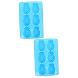 Gadpiparty 2 Stck. Silikon Seifenform Diy Fach Ananasform Hochwertige Antihaftbeschichtete Handwerksform für Seifenherstellung Backen und Bastelprojekte Leicht zu Reinigen für Kreative