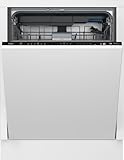 Beko BDIN36550P Geschirrspüler 60 cm, freistehend und unterbaufähig, für 15 Maßgedecke, 6 Programme, 5 Zusatzfunktionen, 3 Spülebenen, SilentWash, SelfDry, weiß