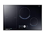 Samsung NZ84J9770EK/EF autarkes Virtual Flame Induktionskochfeld / 80 cm / flexible Zone links / schwarz