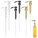 Siruppumpe, wiederverwendbarer Kaffeesirup-Pumpspender, Kaffeesirup mit Pumpe, Sirupspender für Zuhause, Küche, Barista, Zubehör, 6 Stück