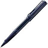 Lamy safari dark dusk Tintenroller – zeitlos klassicher Stift mit ergonomischem Griff & Strichbreite M - Gehäuse aus robustem ASA-Kunststoff – mit Tintenrollermine M 63 in schwarz