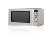 Panasonic NN-SD27HSGTG Mikrowellenherd mit Glasdrehteller, 23 l, 1000 W, 10 automatische Programme, automatisches Auftauen, 6 Leistungsstufen, Timer, digitales LED-Display, Edelstahl & Silber