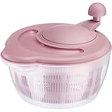 Westmark 2432224P Salatschleuder, Fassungsvermögen: 5 Liter, ø 26 cm, Kunststoff, BPA-frei, Fortuna, Rosa, Standard