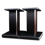 BQKOZFIN Lautsprecherständer 40 cm hoher Boxenständer Holz, 2er-Set, Speaker Stand geeignet für Regallautsprecher | HiFi und Heimkino Surround Sound, Verbessertes Audio-Hörerlebnis