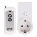 Funksteckdose Fernbedienung 220V-240V Intelligente Steckdose mit Reichweite bis 30m für Haushaltsgeräte und Beleuchtung 2300W