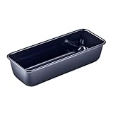 Dr. Oetker Kasten-/Brotback-/Kuchenform, 30 cm Back- Liebe Emaille, robuste, mit schnitt- und kratzfester Emaille-Versiegelung, für saftige Kuchen und deftige Brote, Menge: 1 Stück, Farbe: blau