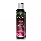ahuhu REBUILD Keratin Shampoo (200 ml) – restrukturierende Haar-Aufbaupflege mit pflanzlichem Phytokeratin & Granatapfel, dringt tief ein & baut das Haar von innen wieder auf, vegane Haarpflege