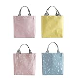 4 Stück Verbesserte Kühltasche Isoliertasche, 4,5L Thermo-Isoliertasche mit Außentasche – Warm/Kalt-Haltefunktion für Lunchbox, Tragbar Kleine Picknicktasche Lunchtasche für Arbeit Reisen Büro -A