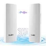 KuWFi Point to Point 5.8G 900Mbps Outdoor Wireless Bridge,High Speed Gigabit WiFi Bridge IP65 24V PoE Power
