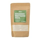 RheinNatur Johannisbrotkernmehl 200 g - 100 % Naturprodukt aus gemahlenen Johannisbrotkernen - Veganes Verdickungsmittel, Bindemittel & Mehl-Alternative