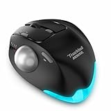 zelotes Kabellose Trackball Maus,Bluetooth,4800DPI,8 Tasten,Daumenbedienung,Wiederaufladbar, Ergonomische Design,Maus Kabellos Funkmaus für Laptop,PC,Tablets