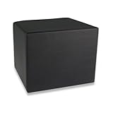 Fränkische Schlafmanufaktur Stufenlagerungswürfel, Bandscheibenwürfel, Lagerungswürfel, mit Soft-Kunstlederbezug, ca. 50x45x40 Farbe Schwarz